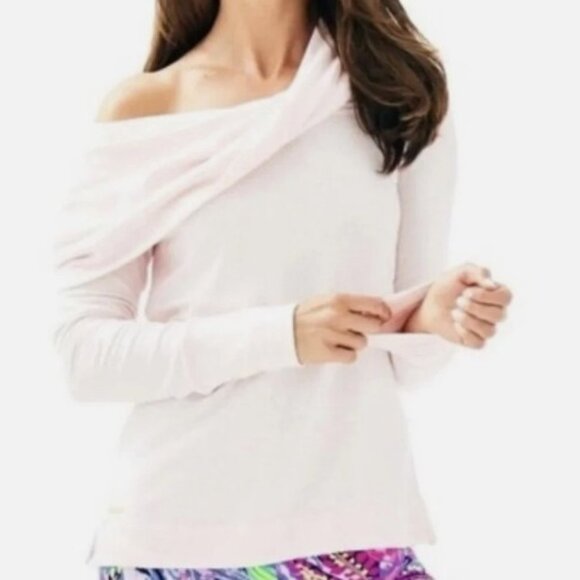 Lilly Pulitzer Belinda pullover Heathered Paradise Tint - Picture 14 of 14